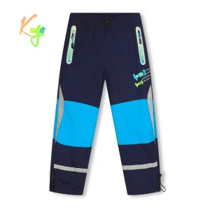 Chlapecké šusťákové kalhoty, zateplené - KUGO DK7127, tmavě modrá Barva: Modrá tmavě, Velikost: 122