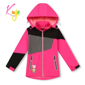 Dívčí softshellová bunda, zateplená - KUGO HK2525, růžová Barva: Růžová, Velikost: 128