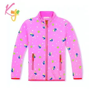 Dívčí mikina - KUGO HM0661, růžová Barva: Růžová, Velikost: 122