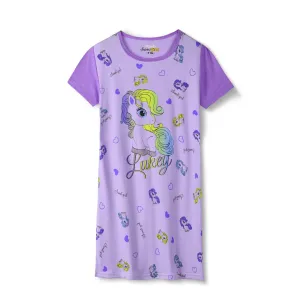 Dívčí noční košile - KUGO MN1715, fialková Barva: Fialová, Velikost: 104