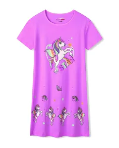 Dívčí noční košile - KUGO MN1766, fialková Barva: Fialková, Velikost: 110