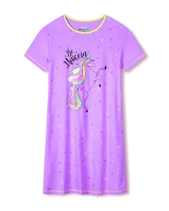 Dívčí noční košile - KUGO MN1769, fialková Barva: Fialková, Velikost: 134