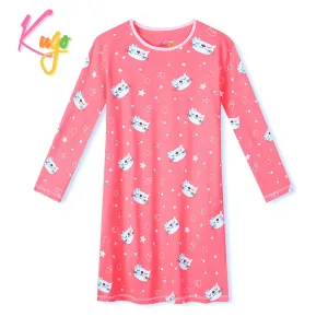 Dívčí noční košile - KUGO MN1770, růžová Barva: Růžová, Velikost: 98