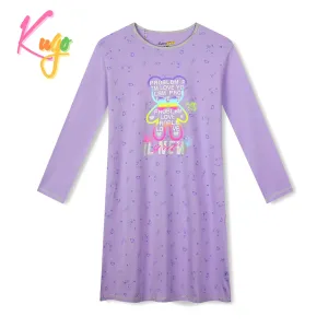 Dívčí noční košile - KUGO MN3773, fialková Barva: Fialová, Velikost: 146