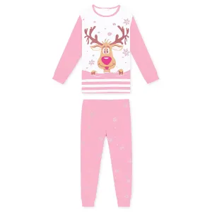 Dívčí pyžamo - KUGO MP1309, růžová světlá Barva: Růžová světlejší, Velikost: 158