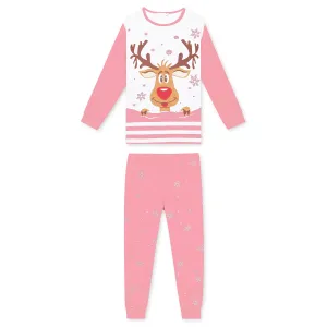 Dívčí pyžamo - KUGO MP1309, starorůžová Barva: Růžová, Velikost: 164