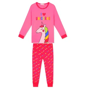 Dívčí pyžamo - KUGO MP1352, růžová Barva: Růžová, Velikost: 98