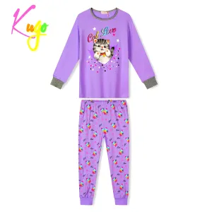 Dívčí pyžamo - KUGO MP1753, fialková Barva: Fialková, Velikost: 104