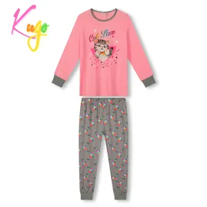 Dívčí pyžamo - KUGO MP1753, světle růžová / šedá Barva: Růžová, Velikost: 116