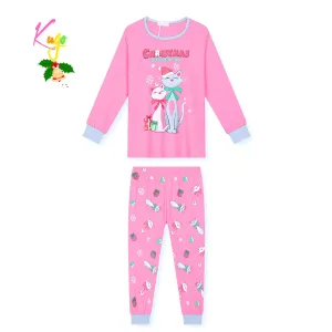 Dívčí pyžamo - KUGO MP3825, světle růžová Barva: Růžová světlejší, Velikost: 98