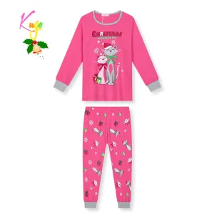 Dívčí pyžamo - KUGO MP3825, sytě růžová Barva: Růžová tmavší, Velikost: 98