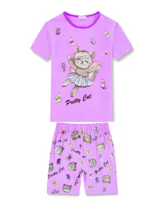 Dívčí pyžamo - KUGO WP0915, fialková Barva: Fialková, Velikost: 104