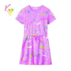 Dívčí šaty - KUGO CS1026, fialková Barva: Fialková, Velikost: 98