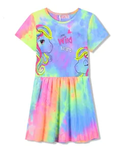 Dívčí šaty - KUGO CS1063, duhová světlejší Barva: Mix barev, Velikost: 116