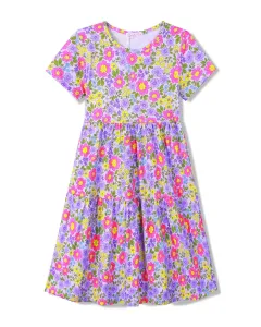 Dívčí šaty - KUGO CS1067, fialková Barva: Fialková, Velikost: 134