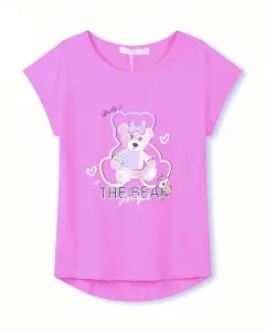 Dívčí tričko - KUGO TM6218, fialková Barva: Fialková, Velikost: 116