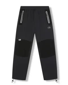 Pánské softshellové kalhoty - KUGO HK7588, tmavě šedá / černé kapsy Barva: Šedá, Velikost: XL