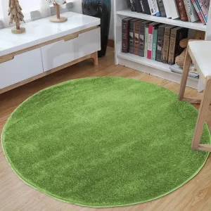 Kulatý koberec zelené barvy #5774742