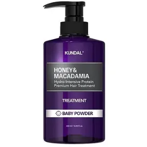 KUNDAL Honey & Macadamia Treatment hydrointenzivní proteinová kůra na vlasy Baby Powder 500 ml