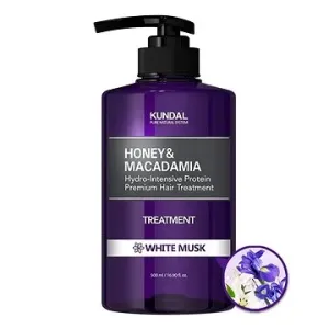KUNDAL Honey  & Macadamia Treatment hydrointenzivní proteinová kůra na vlasy White Musk 500 ml