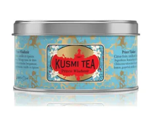 Kusmi Tea Sypaný černý čaj Prince Vladimir Bio, kovová dóza 100 g 21716A1070