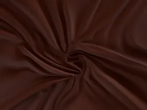Saténové prostěradlo (80 x 200 cm) - Tmavě hnědá / čokoládová - Výška matrace do 22 cm