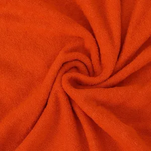 Froté prostěradlo (160 x 200 cm) - Oranžová