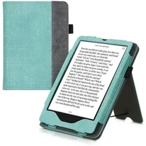 KW Mobile - Double Leather - KW5626101 - Pouzdro pro Amazon Kindle Paperwhite 5 (2021) - grey, mint