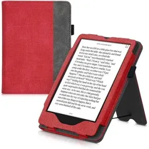 KW Mobile - Double Leather - KW5626102 - Pouzdro pro Amazon Kindle Paperwhite 5 (2021) - grey, red