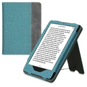 KW Mobile - Double Leather - KW5626104 - Pouzdro pro Amazon Kindle Paperwhite 5 (2021) - šedá, modrá