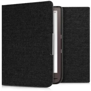 KW Mobile - Fabric Flip - KW4677519 - Pouzdro pro Pocketbook 740/741 - tmavě šedé