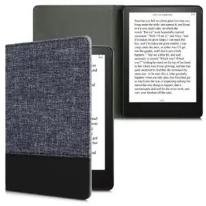 KW Mobile - Leather And Canvas - KW5715717 - pouzdro pro Amazon Kindle Paperwhite 5 (2021) - modré,