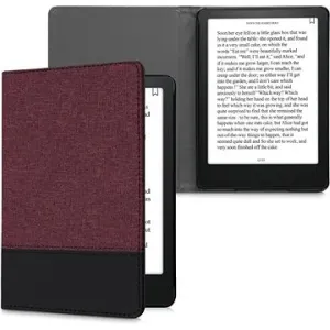 KW Mobile - Leather And Canvas - KW5715720 - pouzdro pro Amazon Kindle Paperwhite 5 (2021) - červené