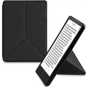 KW Mobile - Origami Black Leather - KW5715801 - Pouzdro pro Amazon Kindle Paperwhite 5 (2021) - čern