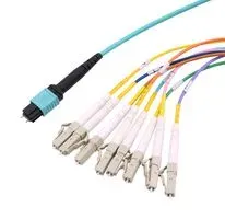 L-Com Mpm8Om4-Lcr-1 Fibre Cord, Mpo Plug-Lc, Mm, 1M