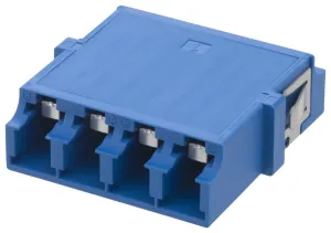 L-Com Foa-807-Blu Lc Internal Shutter Coupler, Quad, No Flange, Blue