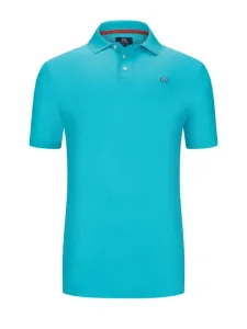 Nadměrná velikost: La Martina, Polo tričko z piké materiálu s výšivkou loga Světle Modrá #4453297