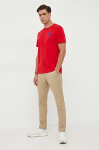 Bavlněné tričko La Martina červená barva, s aplikací #5413090