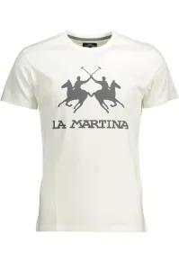 Bavlněné tričko La Martina béžová barva, s aplikací #1139104