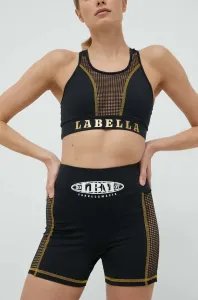 Tréninkové šortky LaBellaMafia Boxer dámské, černá barva, s potiskem, high waist