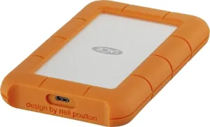 Externí HDD 6,35 cm (2,5) LaCie Rugged, 1 TB, USB-C™, stříbrná, oranžová