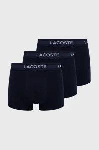 Boxerky Lacoste 3-pack pánské, tmavomodrá barva