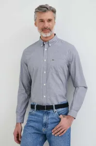Košile Lacoste bílá barva, regular, s límečkem button-down