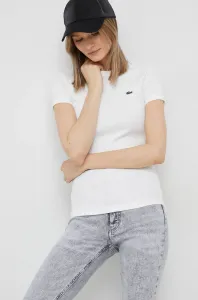 Bavlněné tričko Lacoste bílá barva #6133915