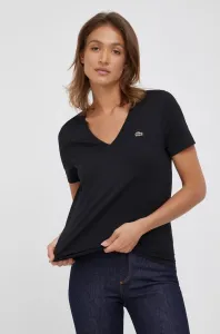 Bavlněné tričko Lacoste černá barva, TF8392-CPM #1983847