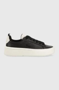 Kožené sneakers boty Lacoste Carnaby černá barva, 45SFA0040