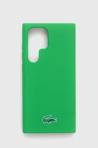Obal na telefon Lacoste Galaxy S23 Ultra S918 zelená barva #5638069
