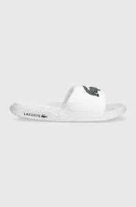 Pantofle Lacoste CROCO DUALISTE dámské, bílá barva, 43CFA0040 #5962831