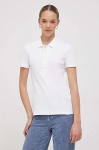 Tričko Lacoste dámské, bílá barva, s límečkem, PF5462-001 #1939079