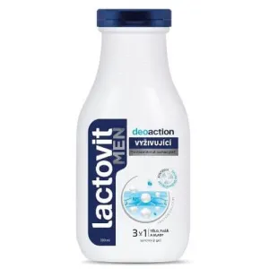 Lactovit Osvěžující sprchový gel pro muže na tělo, tvář a vlasy 3v1 Men Deo Action 300 ml